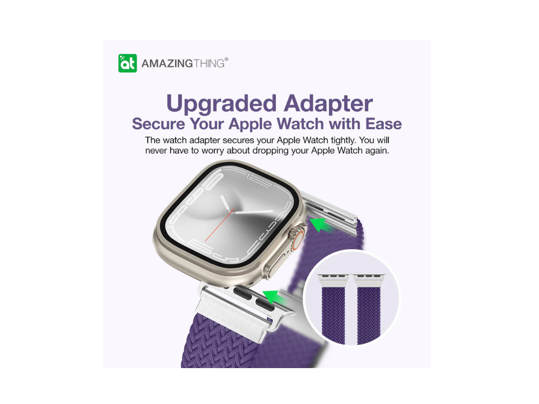 سوار ساعة TITAN WEAVE II مضفر رياضي من AmazingThing لساعة Apple Watch Ultra/Series 8/7/6/SE سوار ساعة TITAN WEAVE II مضفر رياضي من AmazingThing لساعة Apple Watch Ultra/Series 8/7/6/SE